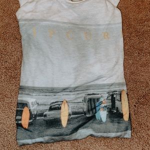 White rip curl t shirt